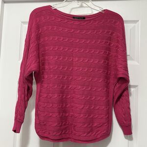 Lauren Ralph Lauren Pink Cable Knit Sweater Women’s Size XS